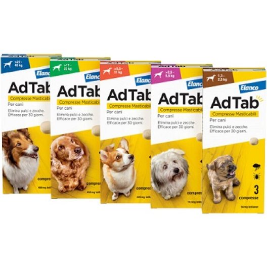 Elanco AdTab Per Cani Da 22 A 45 Kg 3 Compresse 900 Mg - Foto 13